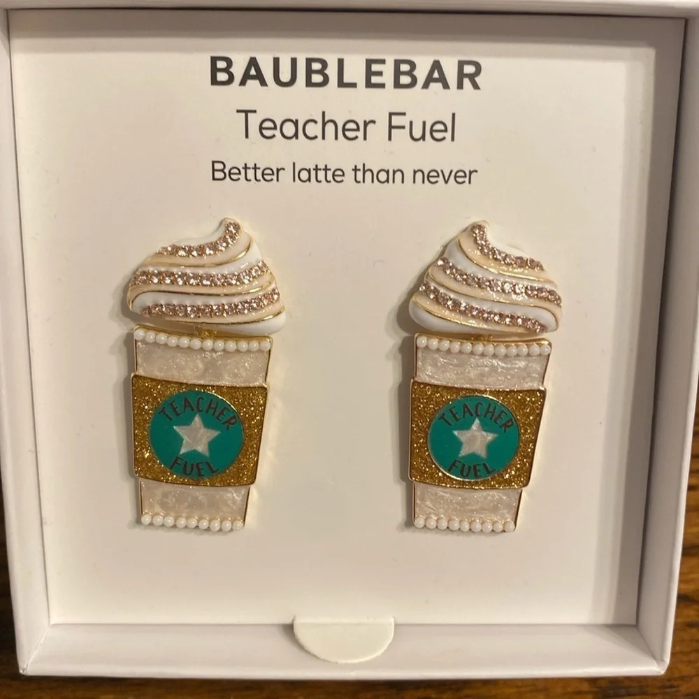 BaubleBar Teacher Fuel earrings